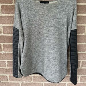 GENERATION LOVE Sweater with real leather detail